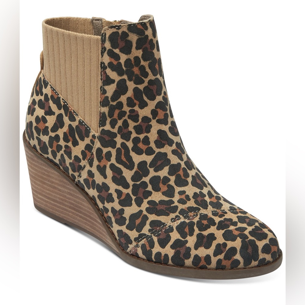 Toms Sadie Wedge Ankle Boots size 8.5 NWOT